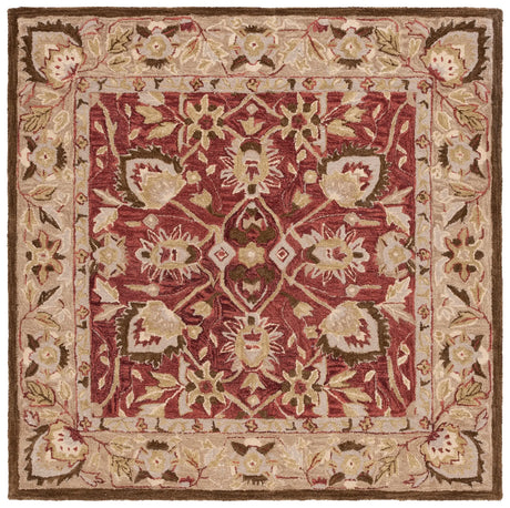 Safavieh Antiquity 6'-0" x 6'-0" Rug in Red / Beige