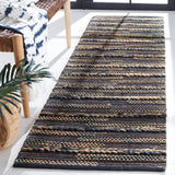 Safavieh Natural Fiber 2'-3" x 8'-0" Rug in Black / Natural