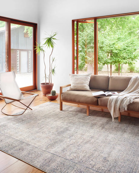 Loloi Wynter Wyn-03 Silver/Charcoal Rugs - room scene 1