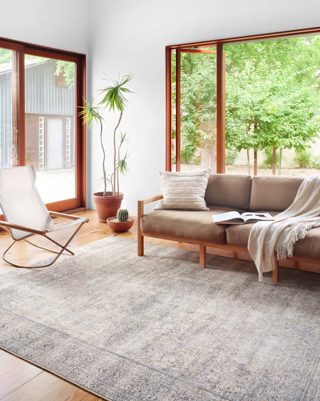 Loloi Wynter Wyn-03 Silver/Charcoal Rugs - room scene 1