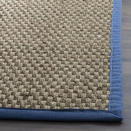 Safavieh Natural Fiber 6'-0" x 9'-0" Rug in Natural / Light Navy