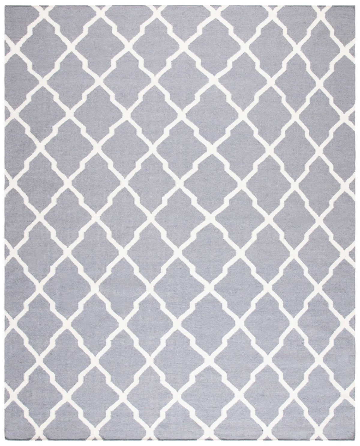 Safavieh Dhurries 10'-0" x 14'-0" Rug in Grey / Ivory