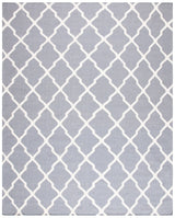 Safavieh Dhurries 10'-0" x 14'-0" Rug in Grey / Ivory