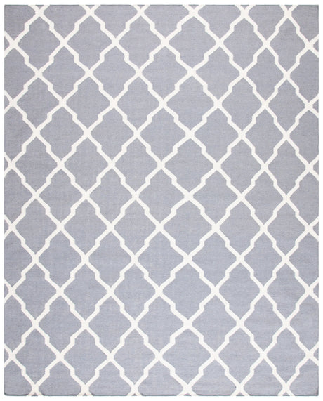 Safavieh Dhurries 10'-0" x 14'-0" Rug in Grey / Ivory