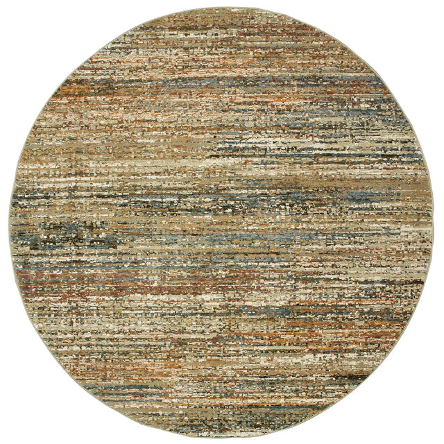 Oriental Weavers Sphinx Atlas 8037J Gold/Green Rugs - main flat