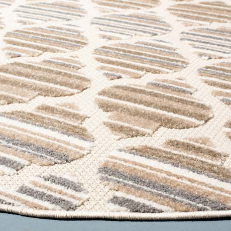Safavieh Cabana 6'-7" x 6'-7" Rug in Grey / Ivory