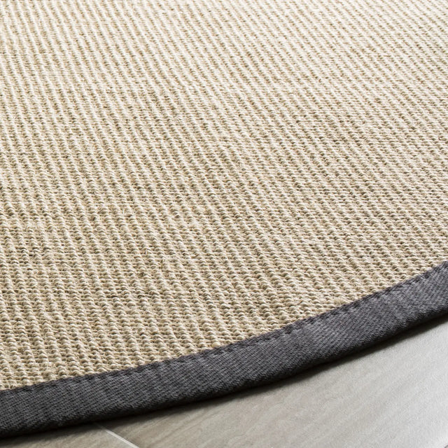 Safavieh Natural Fiber 6'-0" x 6'-0" Rug in Natural / Dark Grey
