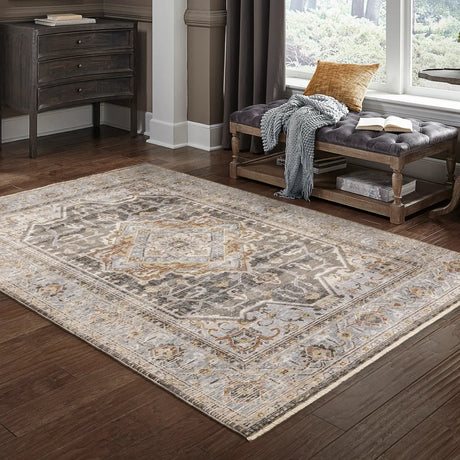Oriental Weavers Sphinx Maharaja 1803X Charcoal/Blue Rugs - room scene