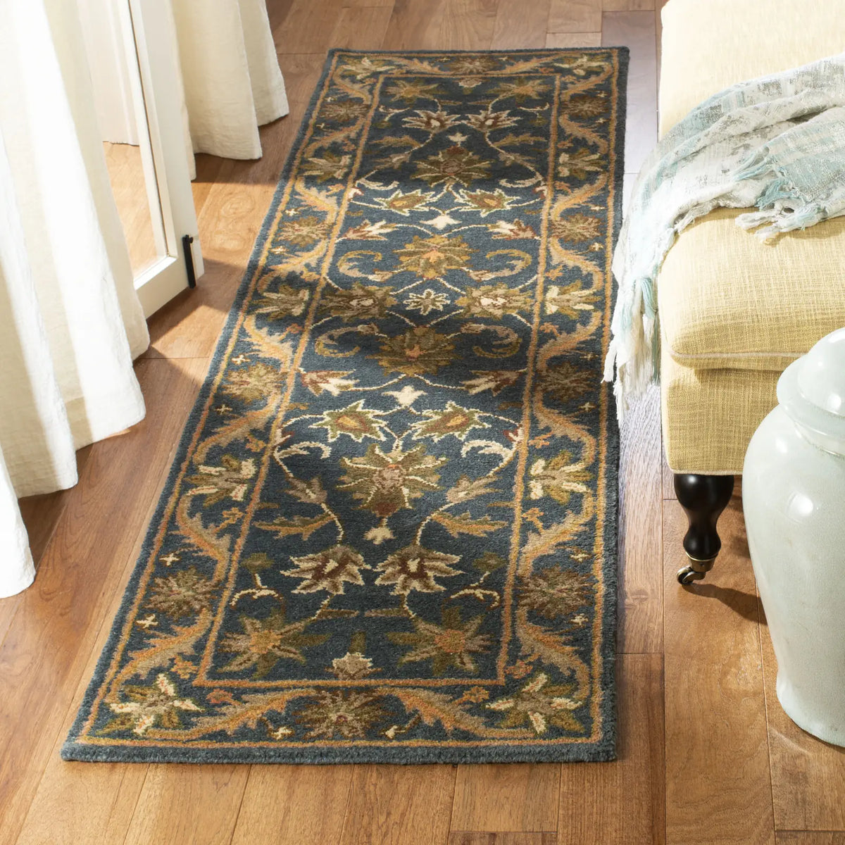 Safavieh Antiquity 2'-3" x 12'-0" Rug in Blue / Gold