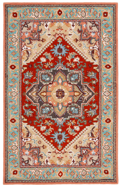Safavieh Heritage 4'-0" x 6'-0" Rug in Red / Pink