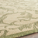 Safavieh Courtyard 5'-3" x 5'-3" Rug in Natural / Olive