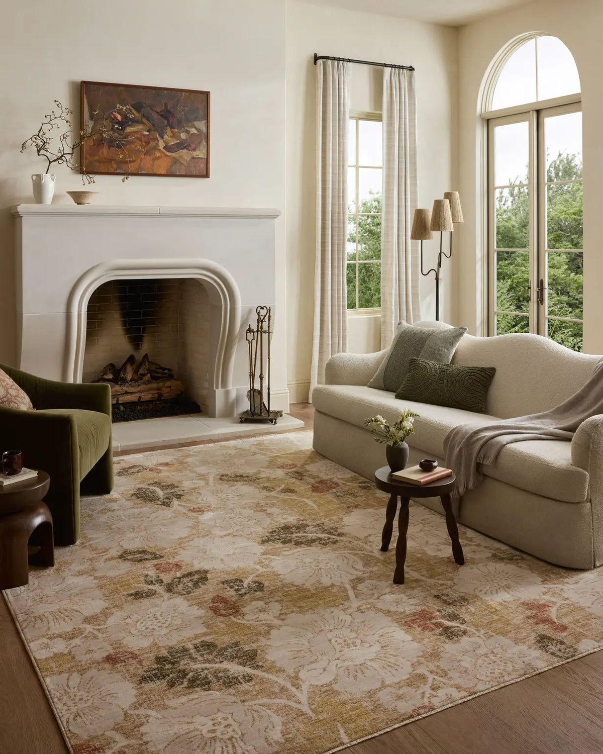 Loloi Eileen ELE-03 Transitional Power Loomed Natural, Multi Rug - room scene 3
