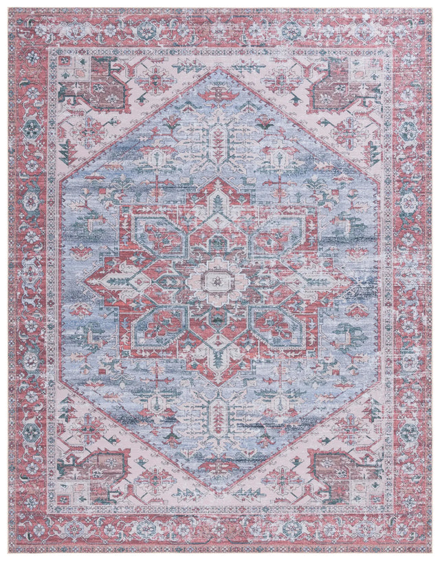 Safavieh Tucson 10'-0" x 14'-0" Rug in Grey Blue / Rust
