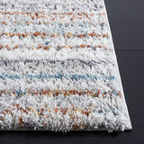 Safavieh Berber Shag 4'-5" x 6'-5" Rug in Blue Rust / Ivory