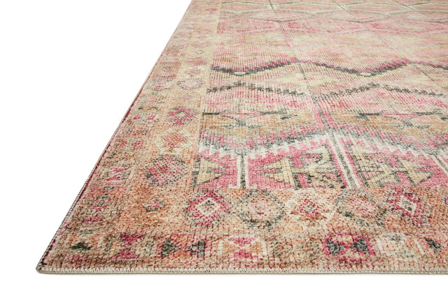 Loloi Layla Lay-17 Pink/Lagoon Rugs - rug corner