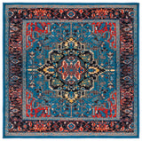 Safavieh Journey 6'-7" x 6'-7" Rug in Blue / Red