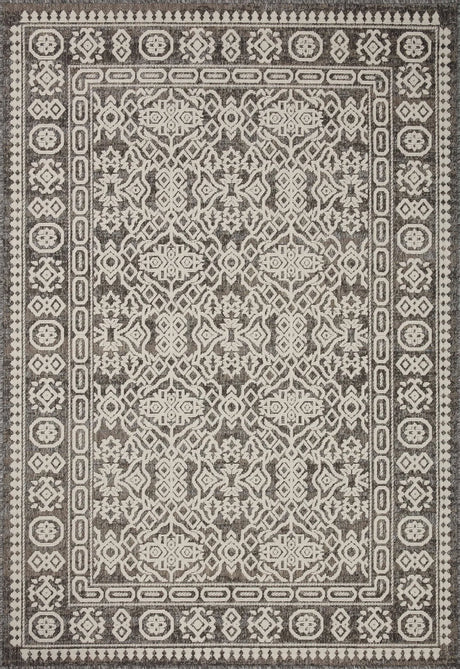 Loloi Rainier Rai-02 Pebble/Ivory Rug - main flat