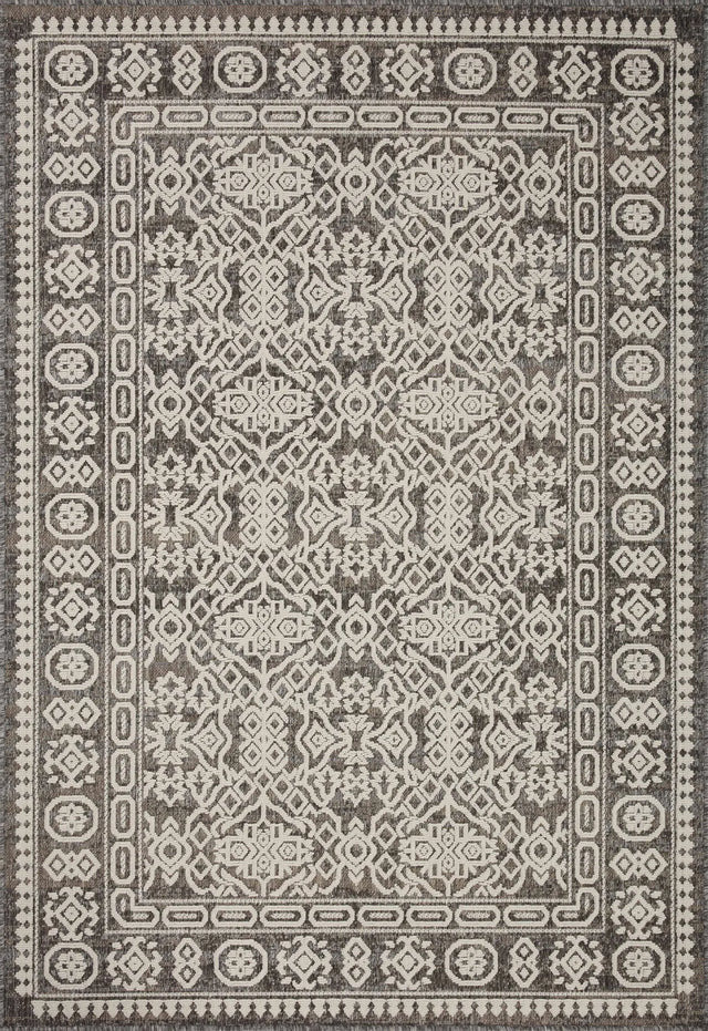 Loloi Rainier Rai-02 Pebble/Ivory Rug - main flat