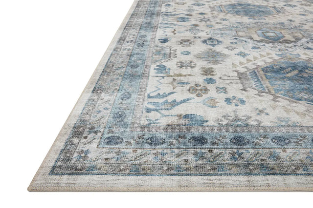 Loloi Heidi Hei-04 Ivory/Ocean Rugs - rug corner