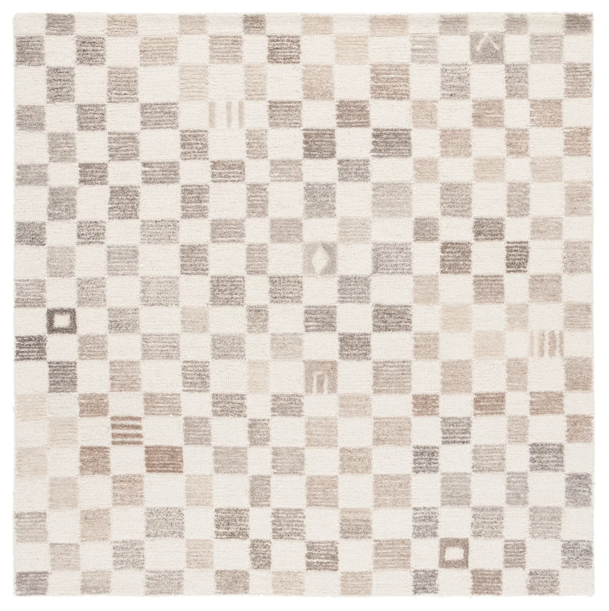 Safavieh Ebony 6'-0" x 6'-0" Rug in Natural / Beige