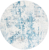 Safavieh Tulum 6'-7" x 6'-7" Rug in Ivory / Blue