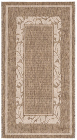 Safavieh Courtyard 2'-0" x 3'-7" Rug in Brown / Natural