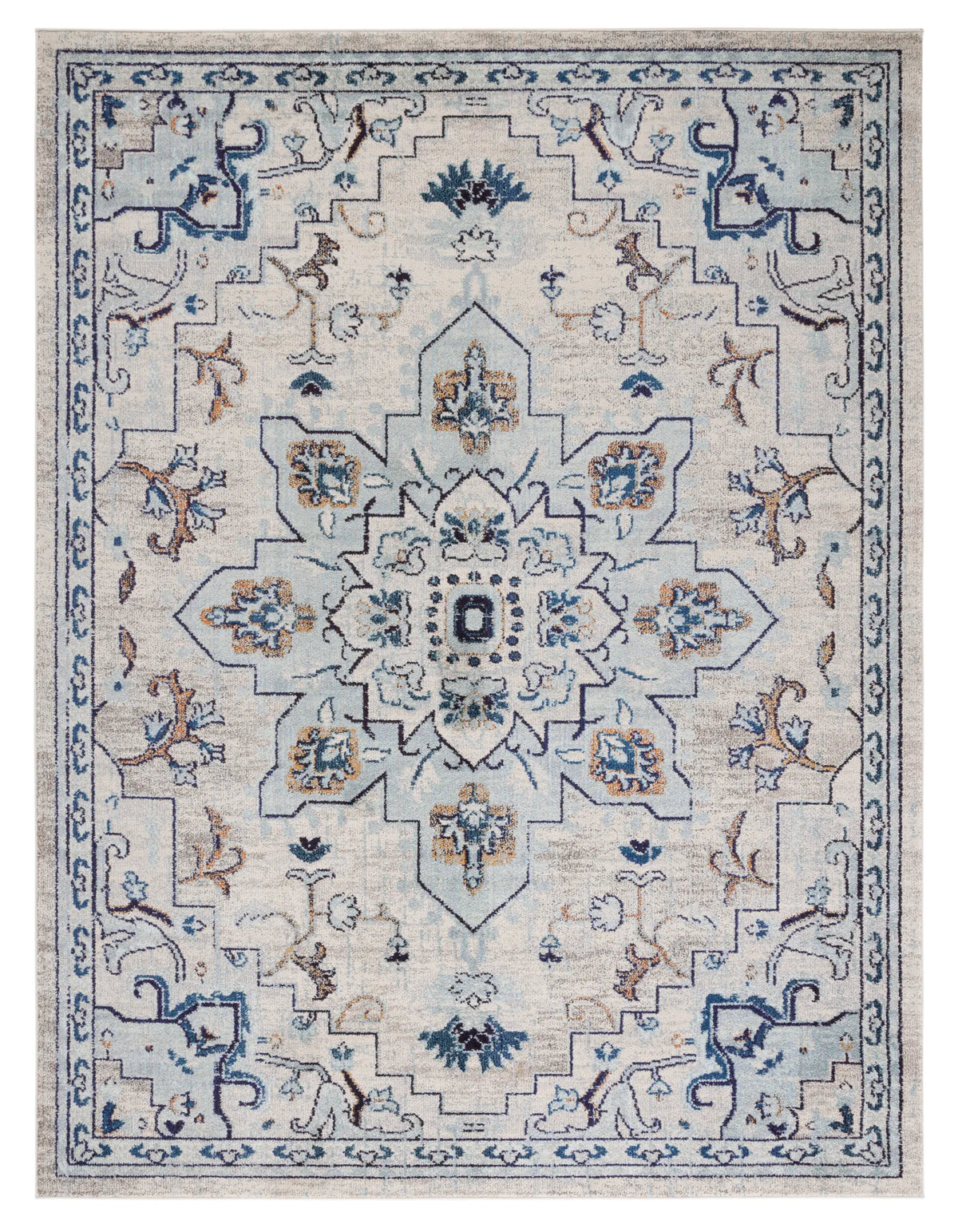 Safavieh Madison 10'-0" x 14'-0" Rug in Ivory / Light Blue