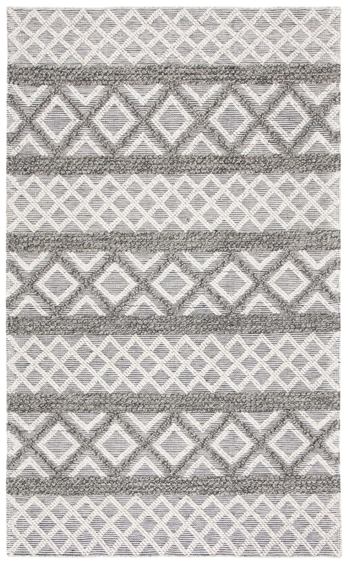 Safavieh Vermont 4'-0" x 6'-0" Rug in Ivory / Dark Grey