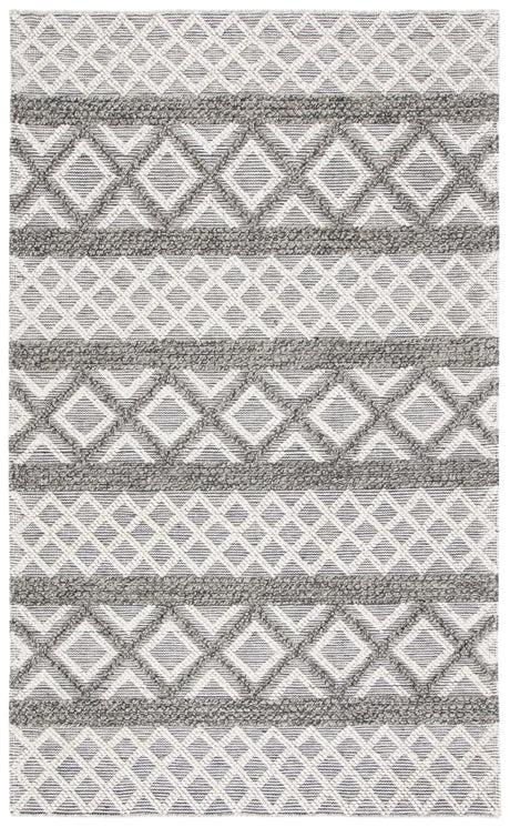 Safavieh Vermont 4'-0" x 6'-0" Rug in Ivory / Dark Grey