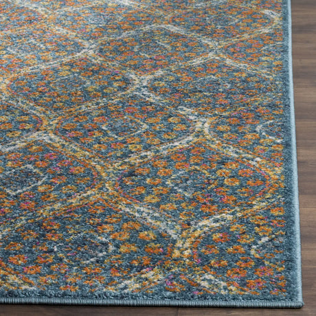 Safavieh Madison 4'-0" x 6'-0" Rug in Blue / Orange
