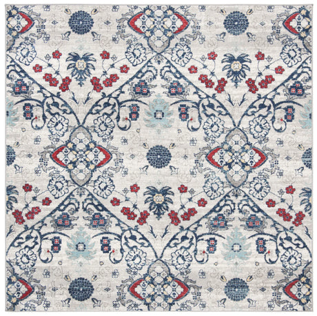 Safavieh Brentwood 6'-7" x 6'-7" Rug in Navy / Grey