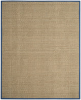 Safavieh Natural Fiber 10'-0" x 14'-0" Rug in Natural / Light Navy