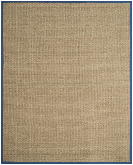 Safavieh Natural Fiber 10'-0" x 14'-0" Rug in Natural / Light Navy