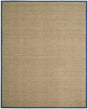 Safavieh Natural Fiber 10'-0" x 14'-0" Rug in Natural / Light Navy