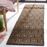 Safavieh Cape Cod 2'-3" x 12'-0" Rug in Black / Natural
