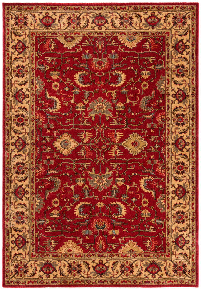 Safavieh Mahal 4'-0" x 5'-7" Rug in Red / Beige