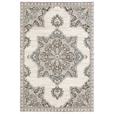 Oriental Weavers Sphinx Ellington Ell01 Ivory/ Blue Rug - main flat