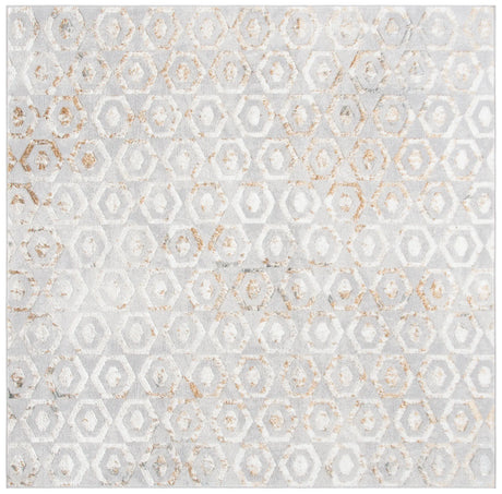 Safavieh Orchard 6'-7" x 6'-7" Rug in Grey / Gold