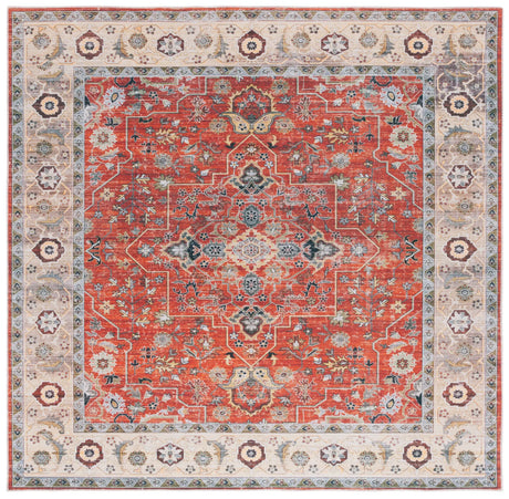 Safavieh Arizona 6'-0" x 6'-0" Rug in Rust / Beige