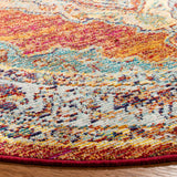 Safavieh Crystal 5'-0" x 5'-0" Rug in Orange / Light Blue