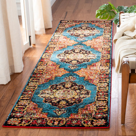 Safavieh Vintage Hamadan 2'-3" x 10'-0" Rug in Gold / Light Blue