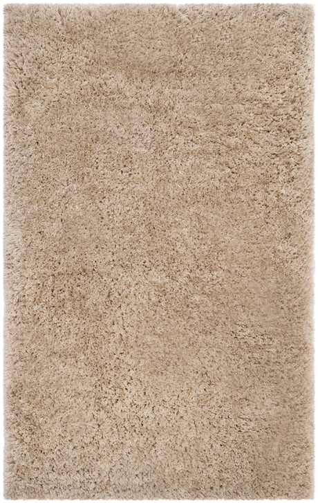 Safavieh Supreme Shag 3'-0" x 5'-0" Rug in Beige