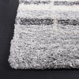 Safavieh Fontana Shag  800 4'-0" x 6'-0" Rug in Ivory / Grey