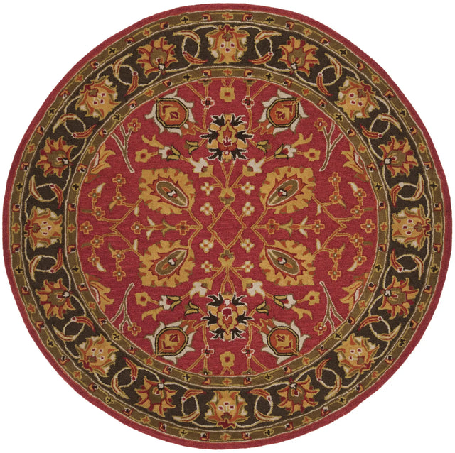Safavieh Heritage 6'-0" x 6'-0" Rug in Red / Gold