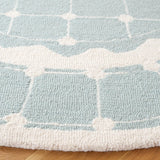 Safavieh Safavieh Kids 5'-0" x 5'-0" Rug in Turquoise / Ivory