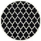 Safavieh Chatham 7'-0" x 7'-0" Rug in Black / Ivory