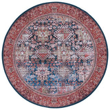 Safavieh Tucson 6'-0" x 6'-0" Rug in Navy / Rust