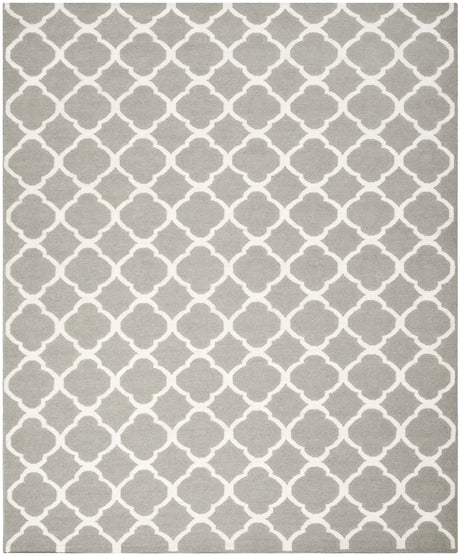 Safavieh Dhurries 10'-0" x 14'-0" Rug in Grey / Ivory