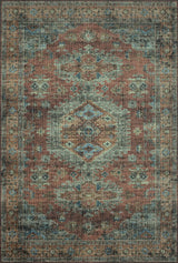 Loloi Skye Sky-07 Terracotta/Sky Rugs - main flat