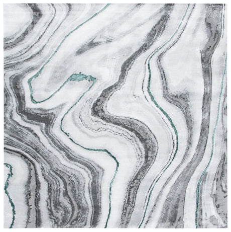 Safavieh Craft 6'-7" x 6'-7" Rug in Grey / Green